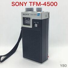 Sony TFM-4500 Transistor Pocket Radio AM FM Portable Tested 1970s Vintage FedEx picture