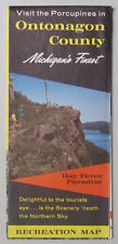 Visit the Porcupines ONTONAGON COUNTY Michigan UP Vintage 1969 Travel Brochure picture