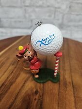 American Greetings Christmas Ornament CHRISTMAS EVE FLYER GOLF MOUSE picture