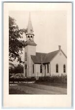 c1910's Free Methodist Church Bell Tower View Bliss NY RPPC Photo Postcard picture