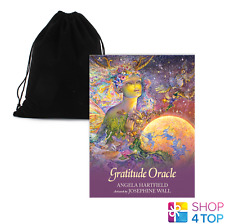 GRATITUDE ORACLE CARDS AND BAG DECK BLUE ANGEL ESOTERIC HARTFIELD NATURE ART NEW picture