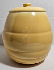 Early California Pottery Bauer La Linda Yellow Beehive Cookie Jar Los Angeles picture