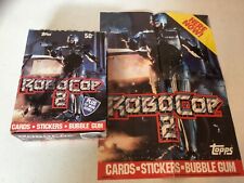 1990 RoboCop 2 BOX WITH 36 SEALED PACKS + RARE NICE POSTER picture