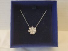 Stunning Swarovski Crystal Flower Pendant Necklace In Original Box  picture