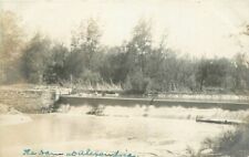 Alexandria Nebraska River Dam C-1910 RPPC Photo Postcard 20-6625 picture