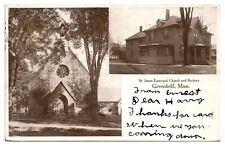 1906 St. James Episcopal Church and Rectory, Greenfield, MA Postcard picture