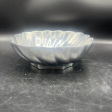 Wilton Armetale Pewter Eddy Small Bowl Square Fluted Scalloped Edge picture