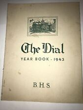 THE DIAL 1943 BRATTEBORO VERMONT HIGH SCHOOL  Vintage Antique Yearbook picture