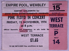 Pink Floyd Waters Gilmour Mason Ticket Vintage British Winter Tour London 1974#2 picture