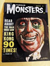 Famous Monsters Vol.4 No.5 Nov. 1962 King Kong Lon Chaney Best Offer picture