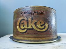 Vintage Ballonoff Kitchen Maid Metal Cake Cover Keeper Country/Cottage Farmhouse picture