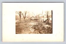 Newcomerstown OH-Ohio, RPPC: 1913 Flood Disaster Real Photo Vintage Postcard picture