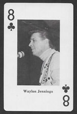 Waylon Jennings 1970 Heather playing card swap single eight of clubs - 1 card picture