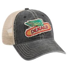 DEKALB SEED *CHARCOAL KHAKI MESH HERITAGE* CAP HAT *BRAND NEW* DS02 picture