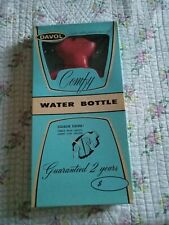 Mid Century Davol Vintage Rubber Water Bottle Red Comfy Quality Pre Owned In Box picture