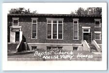 Mound Valley Kansas KS Postcard RPPC Photo Baptist Church 1963 Posted Vintage picture