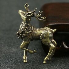 Brass Deer Figurine Statue Animal Figurines Toys House Office Desktop Decoration picture
