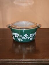 HTF JAJ PYREX Green Gooseberry 473 with Lid picture