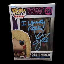 Autographed Rare Twisted Sister Dee Snider Funko Pop #294 w Inscription JSA COA  picture