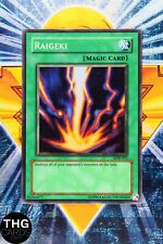 Raigeki LOB-053 Super Rare Yugioh Card MAGIC CARD 2 picture