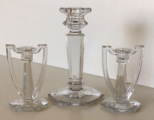 Antique ~ KRYS-TOL Candle Holders ~ Three Pieces ~ 4 1/2” ~ USA ~ C. 1906-1907 picture