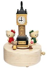 Hello Kitty Wooden Music Box Hello Kitty & The Steam Clock Sanrio New From JAPAN picture