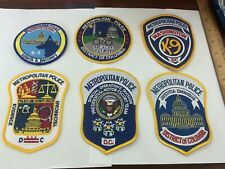 Metropolitan Police Washington DC Police collectors patch set 6 titles picture