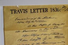 VTG Poster Parchment Travis Letter 1836 16