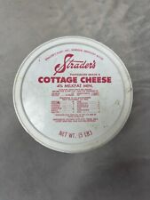 Vintage Antique STRADER'S Cottage Cheese Container w/Lid 5 Pound Hiseville KY  picture