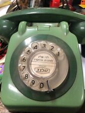 Vintage Avocado Green 2- Tone from Isreal ? See pics-1973  Rotary Desk Phone-WOW picture