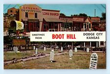 Boot Hill Dodge City Kansas Merritt Parkway Connecticut  **Error**   Postcard C2 picture