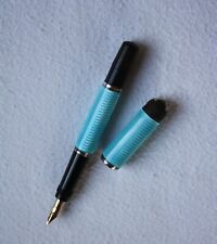 ASTORIA 1 St Blue Enamel - 100% Intact MINT. 1920s Montblanc Safety Fountain Pen picture