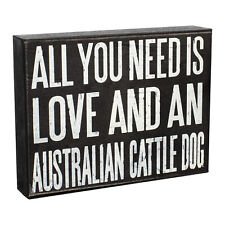 JennyGems Australian Cattle Dog Gifts, Love and an Australian Cattle Dog Sign picture