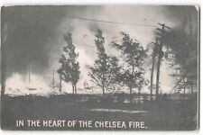Postcard In The Heart Of The Chelsea Fire - Chelsea Conflagration VTG ME6. picture