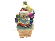 Glass Santa In The Chimney Hand Painted Christmas Ornament 6