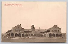 Las Vegas New Mexico Fred Harvey Castaneda Hotel Railroad Depot Vintage Postcard picture