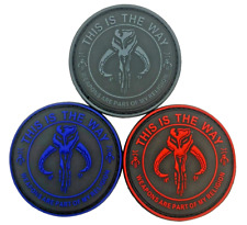 This is the Way Tactical Patches 3 Piece 3D PVC Rubber 3.0 inch picture