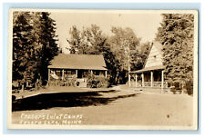 1940 Fraser's Inlet Camps Square Lake, Maine ME RPPC Photo RPO Postcard picture
