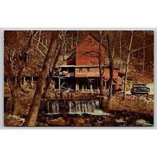Postcard MO Sycamore The Aid-Hodgson Water Mill Classic Car picture