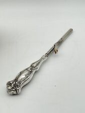 Antique Victorian Hair/Mustache Curler Curling Iron Silver Handle 7 7/8 Floral picture
