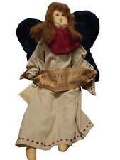Vintage Primitive Handcrafted Folk Art Americana Angel Doll 17