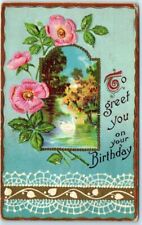 Postcard - Art Print - To greet you on your Birthday picture