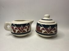 Lakota High Elk Sioux Native American Creamer And Sugar Set Signed  picture