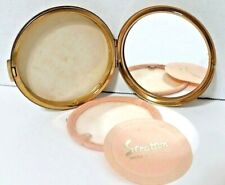 1970s Stratton Compact Goldtone Floral Design Made in England Romantic Vintage picture