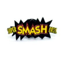 SUPER SMASH BROS PIN Nintendo Video Game Logo Fun Nerdy Gift Enamel Lapel Brooch picture