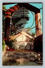 Portuguese Bend CA, Wayfarers Chapel, Interior, California Vintage Postcard picture