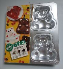 New Wilton Four Little Bears Aluminum Cake Pan Dessert Mold #2105-9437 picture