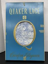 Vtg Quaker Lace Tablecloth Carefree Elegance Parfait Blueberry 70 x 90 Box NOS picture