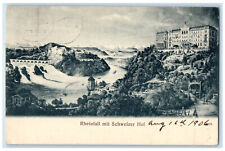 1906 Rhine Falls With Swiss Court Switzerland Posted Antique Postcard picture