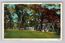 Ottumwa IA-Iowa, Leighton Park, Antique c1935 Vintage Souvenir Postcard picture